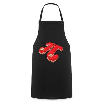 Pi Tag Cake Raspberry Strawberry Design - Cooking Apron - black - Front - AI Model Male 185 dark (185cm)