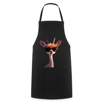 Antilope Kudu Gazelle Afrika Serengeti Antilopen - Kochschürze - Schwarz - Vorne - AI Model Male 185 dark (185cm)