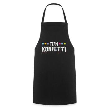 Carnival Team Confetti Colorful Carnival Fun Celebrate - Cooking Apron - black - Front - AI Model Male 185 dark (185cm)