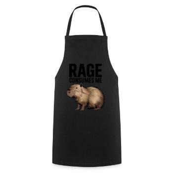 Wut Verschlingt Mich Lustig Capybara Albern Capy Humor - Kochschürze - Schwarz - Vorne - AI Model Male 185 dark (185cm)