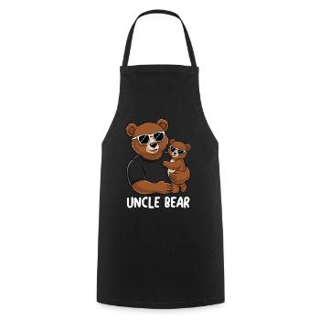 Uncle Bear - Cooking Apron - black - Front - AI Model Male 185 dark (185cm)