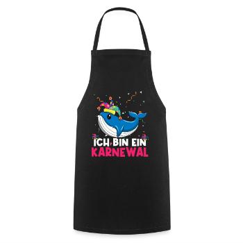 Carnival I am a Karnewal - Cooking Apron - black - Front - AI Model Male 185 dark (185cm)