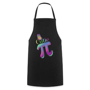 Joli signe Pi pour les fans de Pi Tag - Tablier de cuisine - noir - Devant - AI Model Male 185 dark (185cm)