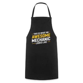 This Is What An Awesome Mechanic Looks Like - Cooking Apron - black - Front - AI Model Male 185 dark (185cm)