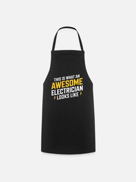 This Is What An Awesome Electrician Looks Like - Kochschürze - Schwarz