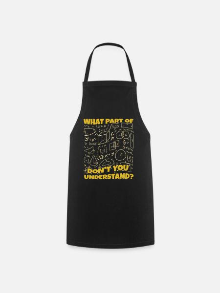 Pi Day: What don't you understand? - Cooking Apron - black