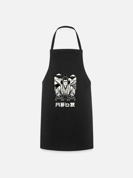 DJ Samouraï Musique Rétro Streetwear Graffiti - Tablier de cuisine - noir