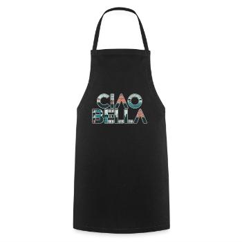 Ciao Bella - Cooking Apron - black - Front - AI Model Male 185 dark (185cm)