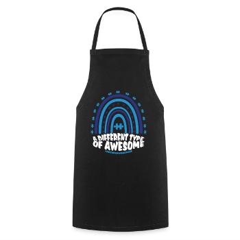 Autism - A Different Type Of Awesome - Cooking Apron - black - Front - AI Model Male 185 dark (185cm)