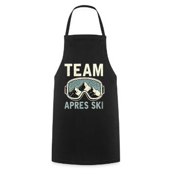Équipe Après-Ski - Tablier de cuisine - noir - Devant - AI Model Male 185 dark (185cm)