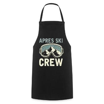Équipage après-ski - Tablier de cuisine - noir - Devant - AI Model Male 185 dark (185cm)