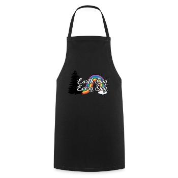 Jour de la Terre Tous les jours Nature Arc-en-ciel - Tablier de cuisine - noir - Devant - AI Model Male 185 dark (185cm)