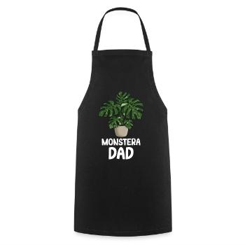 Monstera Dad - Kochschürze - Schwarz - Vorne - AI Model Male 185 dark (185cm)