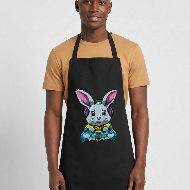 Easter Bunny With Controller Easter Fun Cooking Apron