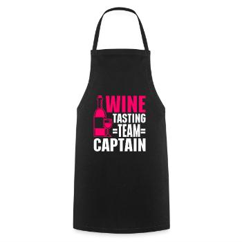 Wine Tasting Funny Wine Lover - Kochschürze - Schwarz - Vorne - AI Model Male 185 dark (185cm)