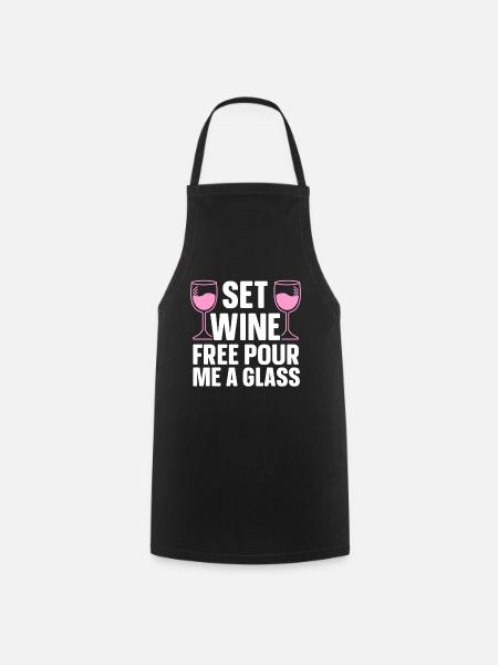 Wine Tasting Funny Wine Lover - Kochschürze - Schwarz