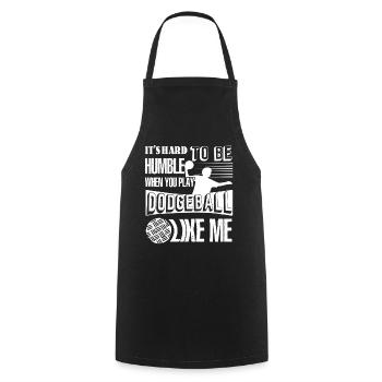 Dodgeball Play Dodgeball Like Me - Cooking Apron - black - Front - AI Model Male 185 dark (185cm)