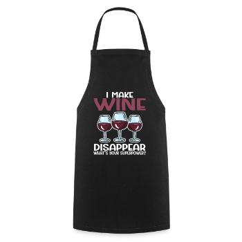 Wine Tasting Funny Wine Lover - Kochschürze - Schwarz - Vorne - AI Model Male 185 dark (185cm)