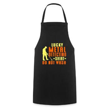 Metal Detector Shirt for Men Lucky Metal Detecting - Kochschürze - Schwarz - Vorne - AI Model Male 185 dark (185cm)