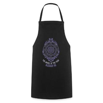 Ostara be the wheel of the year - Cooking Apron - black - Front - AI Model Male 185 dark (185cm)