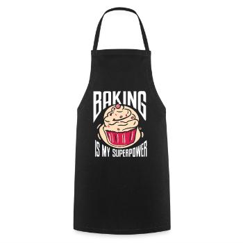 Baking Bakery Baker - Kochschürze - Schwarz - Vorne - AI Model Male 185 dark (185cm)