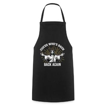 Guess who's back, back again - Cooking Apron - black - Front - AI Model Male 185 dark (185cm)