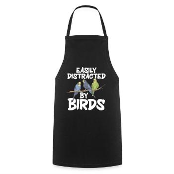 Bird Watching Cute Bird Lover - Kochschürze - Schwarz - Vorne - AI Model Male 185 dark (185cm)