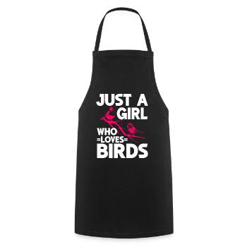 Bird Watching Cute Bird Lover - Kochschürze - Schwarz - Vorne - AI Model Male 185 dark (185cm)