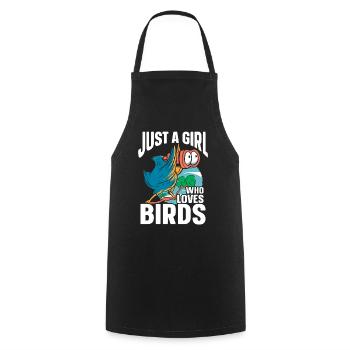 Bird Watching Cute Bird Lover - Kochschürze - Schwarz - Vorne - AI Model Male 185 dark (185cm)