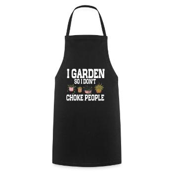Jardinage Horticulture Jardinier - Tablier de cuisine - noir - Devant - AI Model Male 185 dark (185cm)