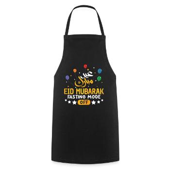 Eid Mubarak Fasting Mode Aus Luftballons - Kochschürze - Schwarz - Vorne - AI Model Male 185 dark (185cm)