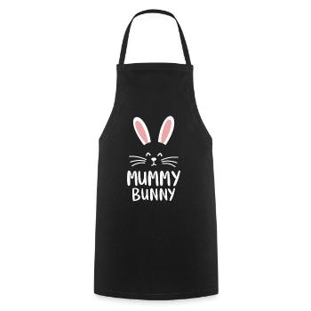 Mummy Bunny Osterdesign für Hasenfans - Kochschürze - Schwarz - Vorne - AI Model Male 185 dark (185cm)
