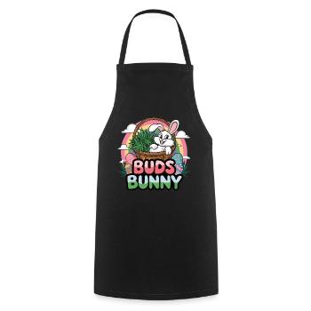 Buds Bunny – Lustiges Osterdesign für Erwachsene - Kochschürze - Schwarz - Vorne - AI Model Male 185 dark (185cm)