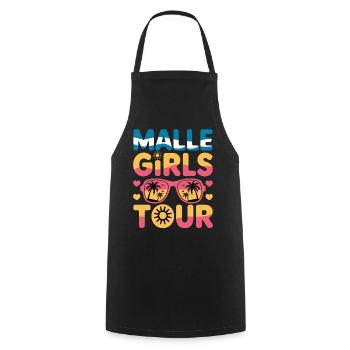 Malle Girls Tour - Cooking Apron - black - Front - AI Model Male 185 dark (185cm)