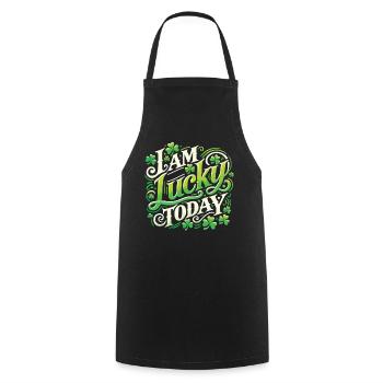 Je suis heureux aujourd’hui de la Saint-Patrick - Tablier de cuisine - noir - Devant - AI Model Male 185 dark (185cm)