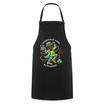 St. Patrick's Day Leprechaun Modus Aktiviert - Kochschürze - Schwarz - Vorne - AI Model Male 185 dark (185cm)