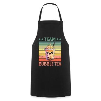Bubble Tea - Cooking Apron - black - Front - AI Model Male 185 dark (185cm)
