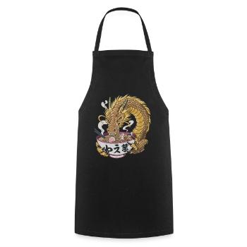 Legendärer Ramen-Fresser - Kochschürze - Schwarz - Vorne - AI Model Male 185 dark (185cm)