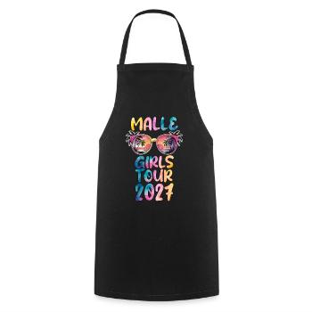 Malle Girls Tour 2027 - Kochschürze - Schwarz - Vorne - AI Model Male 185 dark (185cm)