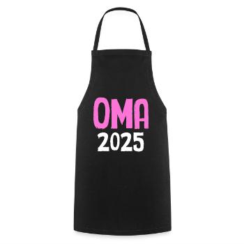 Oma 2025 - Kochschürze - Schwarz - Vorne - AI Model Male 185 dark (185cm)