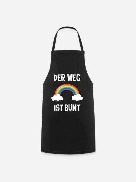 Der Weg Ist Bunt - Kochschürze - Schwarz