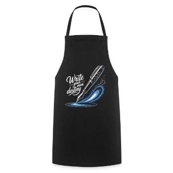 Write Your Own Destiny - Cooking Apron - black - Front - AI Model Male 185 dark (185cm)