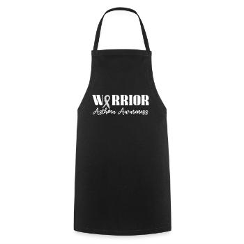 Warrior Asthma Awareness - Cooking Apron - black - Front - AI Model Male 185 dark (185cm)
