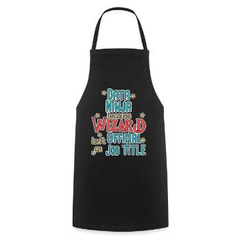 Data Ninja Wizard - Cooking Apron - black - Front - AI Model Male 185 dark (185cm)