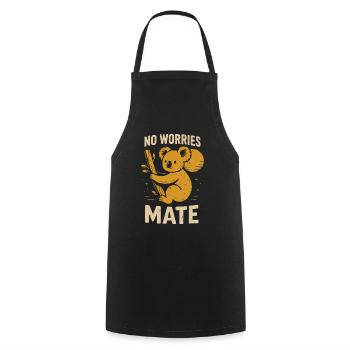 No stress, buddy - Cooking Apron - black - Front - AI Model Male 185 dark (185cm)
