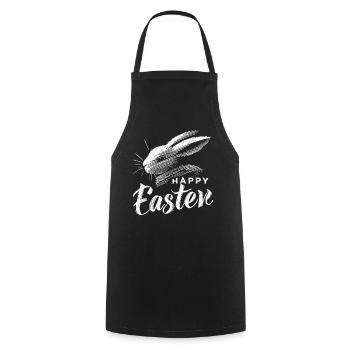 Vintage Easter Bunny Happy Easter Design - Cooking Apron - black - Front - AI Model Male 185 dark (185cm)