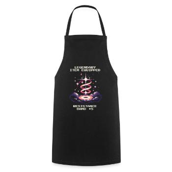 Occupational Therapy Theraband Training Healing Retro - Cooking Apron - black - Front - AI Model Male 185 dark (185cm)