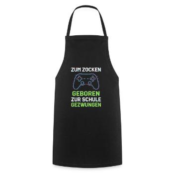 Born to gamble - Cooking Apron - black - Front - AI Model Male 185 dark (185cm)
