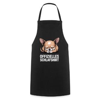 Offizielles Schlafshirt chiwawa - Kochschürze - Schwarz - Vorne - AI Model Male 185 dark (185cm)