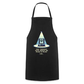 Pas de Plug & Play | Configuration de l’étalonnage de l’impression 3D - Tablier de cuisine - noir - Devant - AI Model Male 185 dark (185cm)